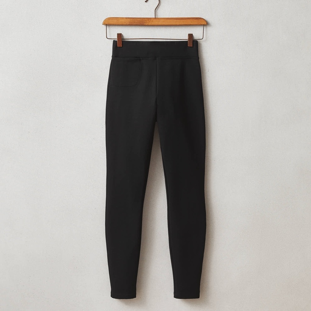 NWOT American Giant Ponte Slim Pant in Black Womens size 12 Tall